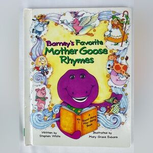 Vintage 1993 Barney’s Favorite Mother Goode Rhymes Children’s Book
